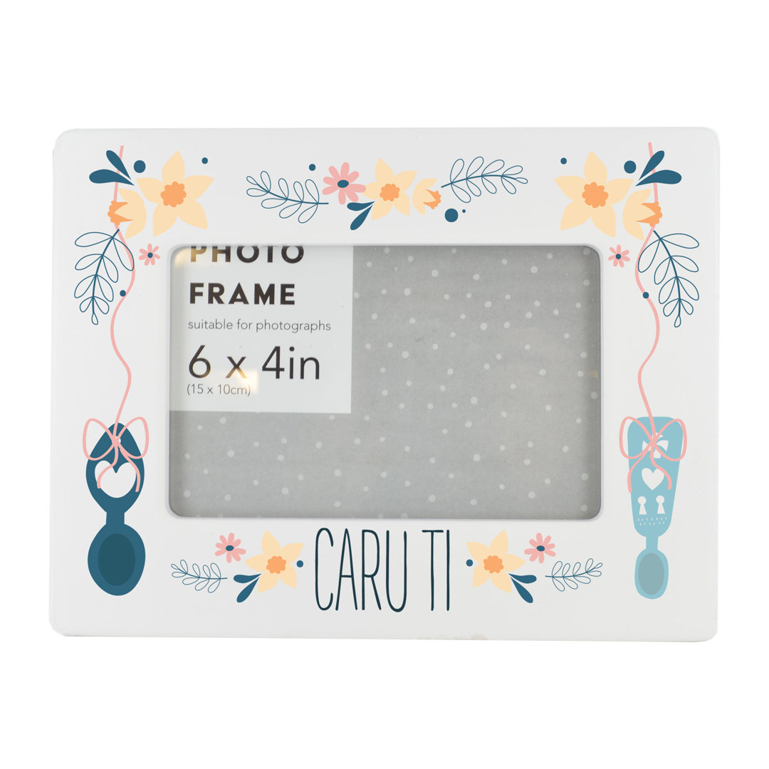 Ceramic Single Picture Frame in White