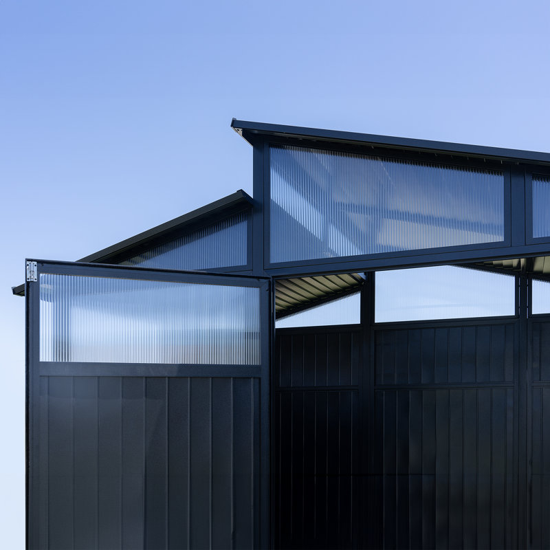 Sojag Rainier 8 x 11 ft Black Aluminum Storage Shed