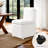 Upholstered Dining Chairs With Casters, Modern Single Sofa Chair With Slient Wheels For Living Room, Arrived Assembed(6Pc, Cream)-1180178704-1180178716