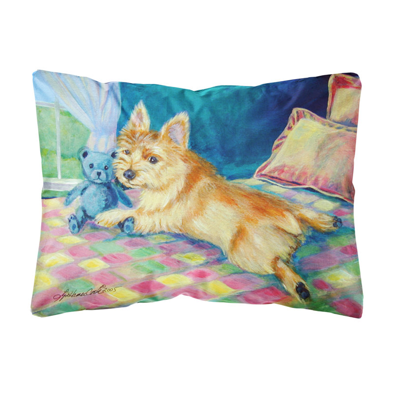 Coussin décoratif intérieur/extérieur norwich terrier