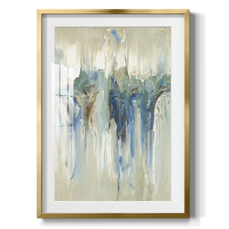 «Melting I», reproduction encadrée, H 28,5 po x l 20,5 po, Doré
