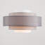 Owings 20cm H Cotton Novelty Pendant Shade ( Clip On ) in Grey-42116996