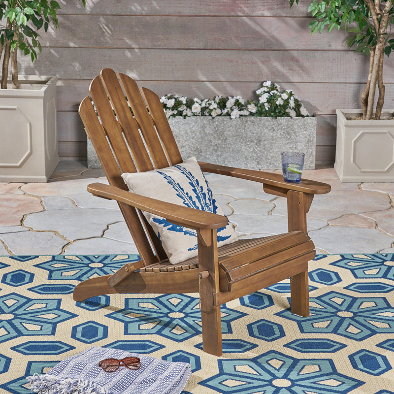 Outdoor Wood Adirondack Chair