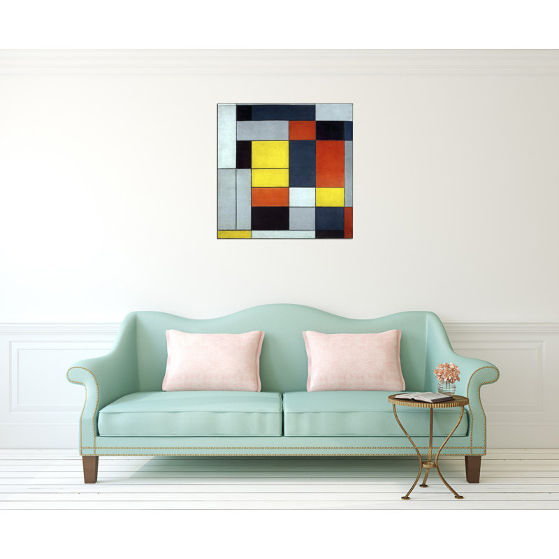 Piet Mondrian - Wrapped Canvas Painting, 100cm H x 100cm W x 1.8cm D