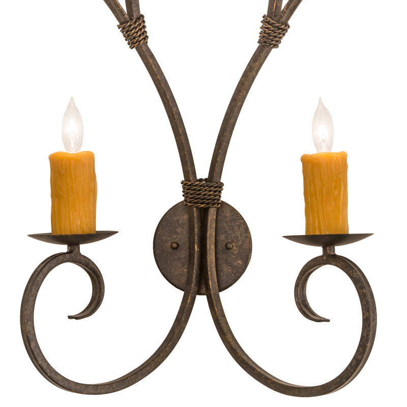 Lampe murale bougie 2 lumières Grissom