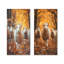 Autumn Wanderers Sheep Portrait I - animaux, art mural 2 panneaux-411288666-411288679