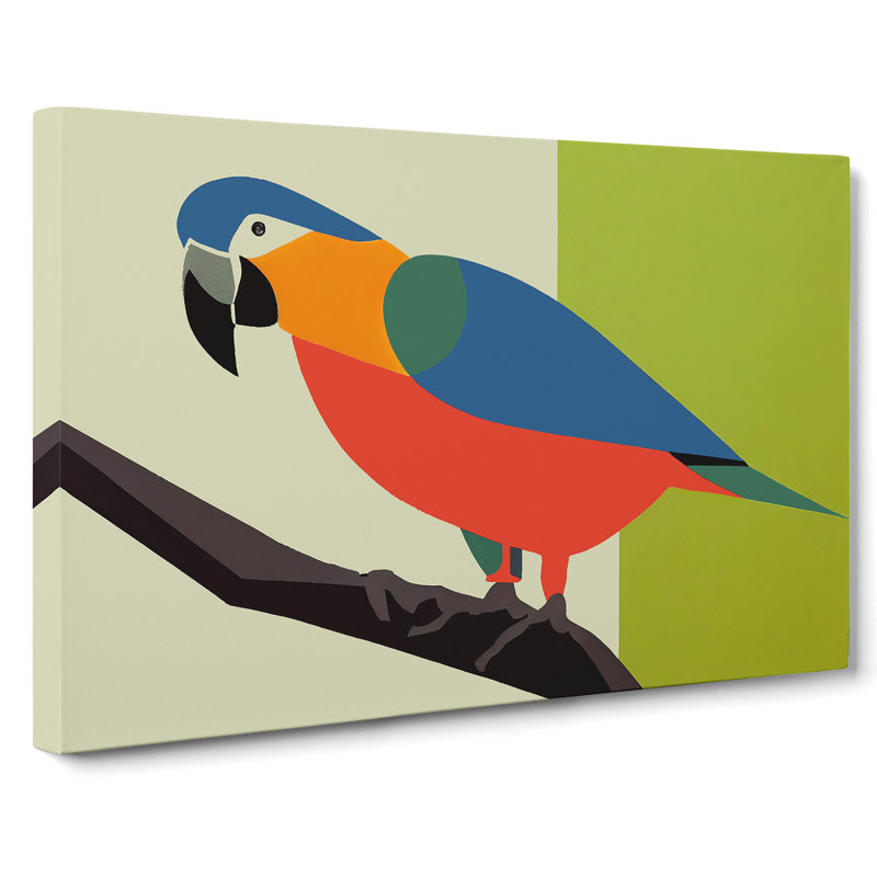 Parrot Abstract Vol.5 - Wrapped Canvas, 40cm H x 60cm W x 3cm D