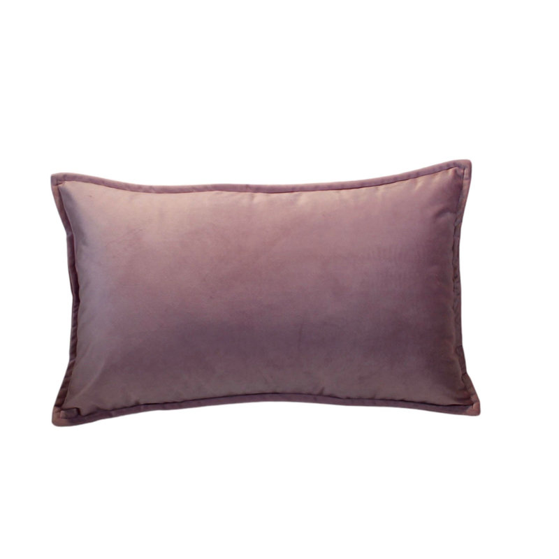 Rectangular Velvet Pillow Covers, Rectangular 14"H x 20"W, Dusty Pink