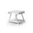 End Table High Gloss Finish Chrome Frame