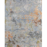 Contemporary One-of-a-Kind Rectangle 8' X 10' Hand Knotted Area Rug