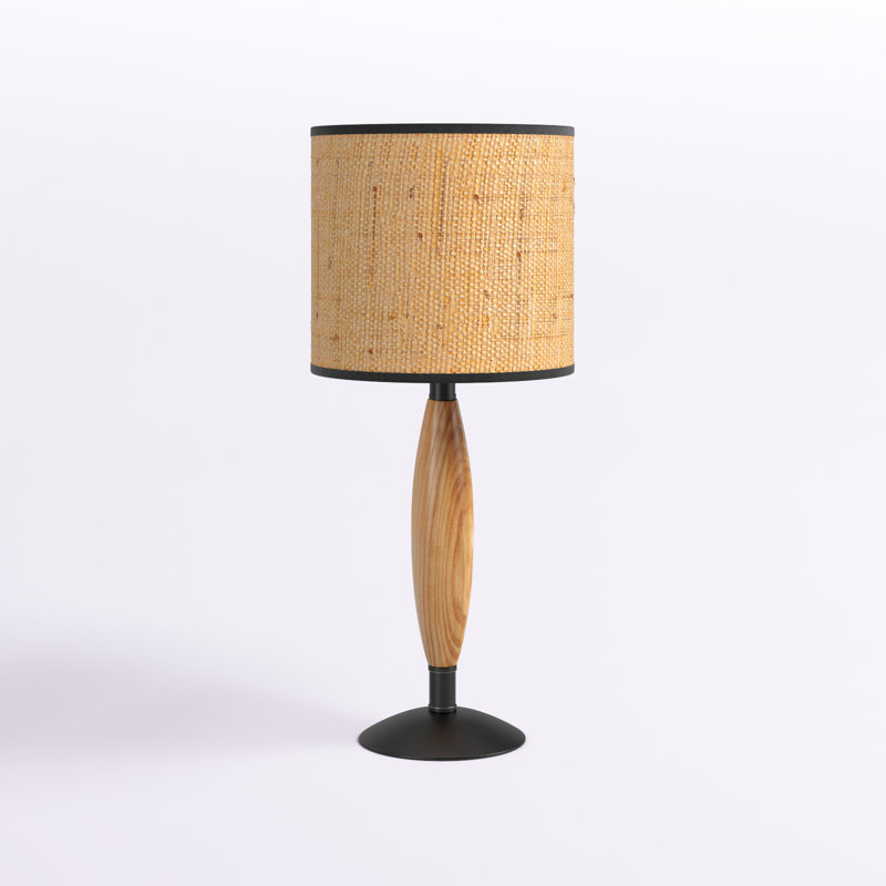 Lampe de table en bois massif Arceneaux