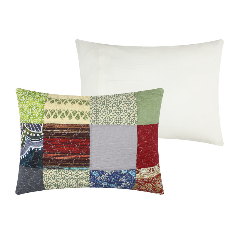 Greenland Home Fasions Renee Upcycle Multi Standard Sham, 20x26, Standard