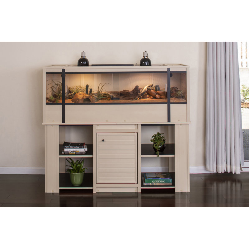Très grand terrarium Deneishia, 112 gallons - H 22,8 po x l 60 po x P 24 po, Beige