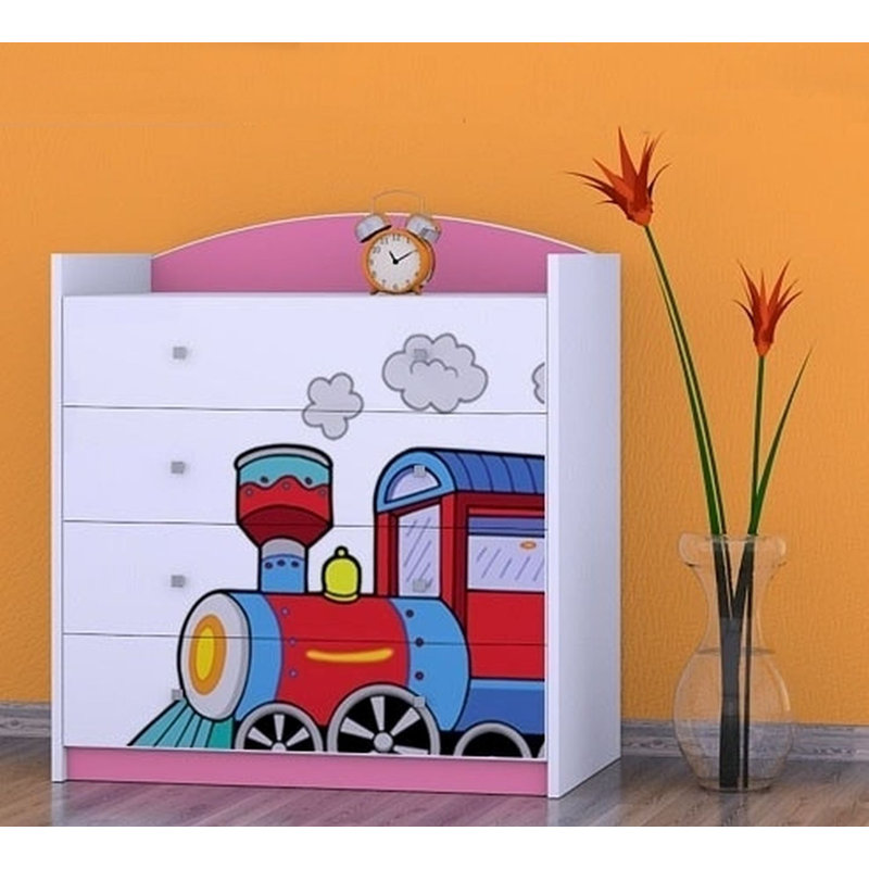 Newlin Kids 4 - Drawer Chest, Pink