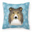  Coussin Snowflake Sheltie 14 "
