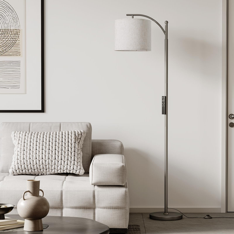 Kenhorst Black LED Traditional Floor Lamp, White