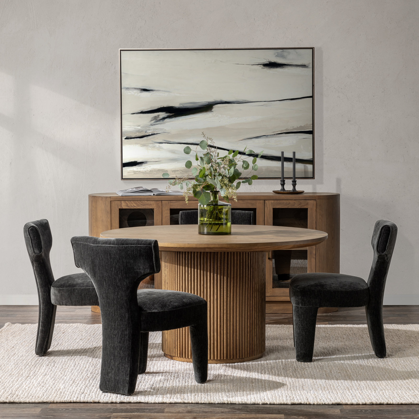 Vander 55" Dining Table, Tawny Brown
