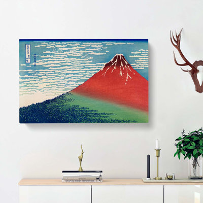 Fine Wind, Clear Morning by Katsushika Hokusai - Wrapped Canvas Painting