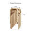 Ensemble de tabourets empilables en bois courbé de 18 po (ensemble de 6)