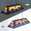 Lampe de table de billard 59 pouces, 5 lumières suspendues rustiques, lampe de table de billard, lustre maison de campagne
