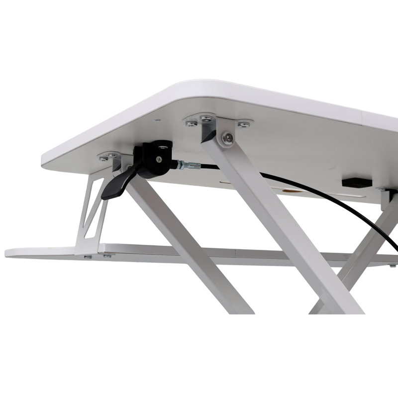 Adjustable Height Standing Laptop Desk, White