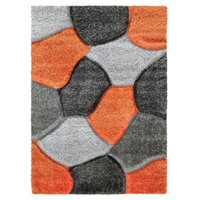 Abelino Geometric Shag Indoor / Outdoor Area Rug