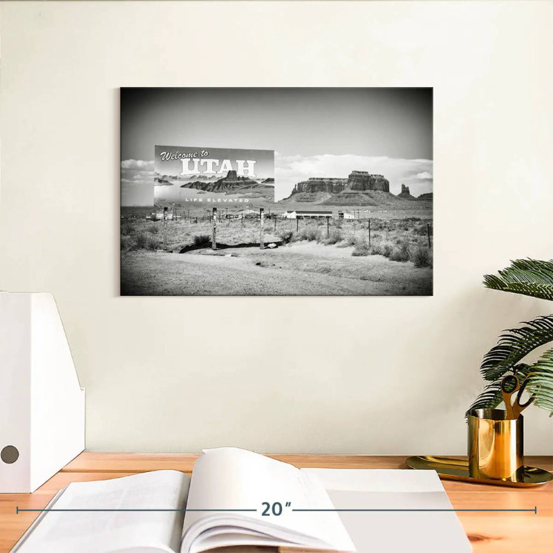 Lynelle Welcome To Utah, 8" H x 12" W