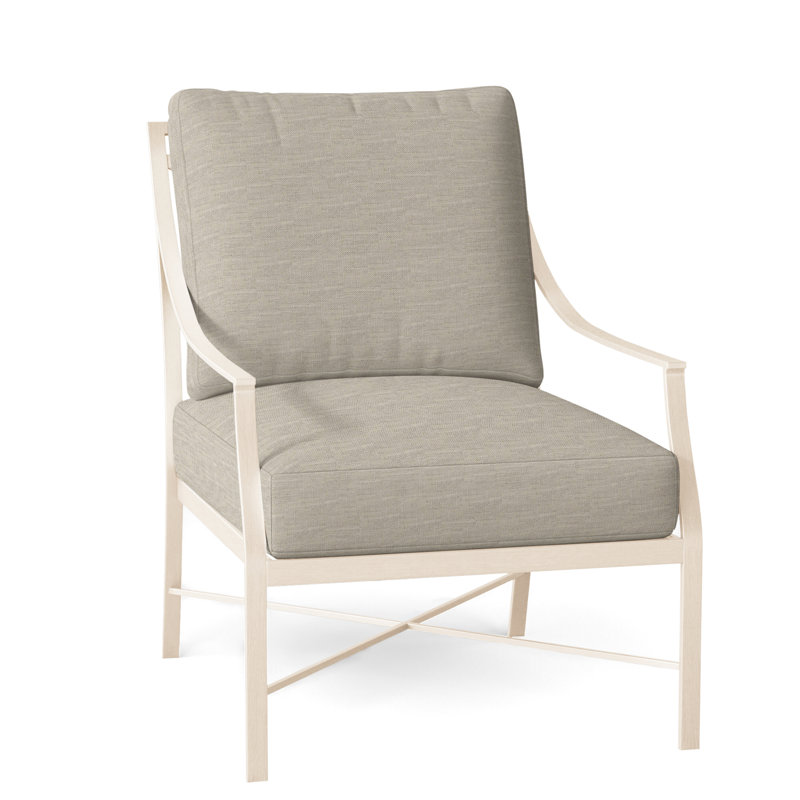 Monaco Aluminum Lounge - Chalk, Chalk, No Welt, Bali Pearl