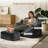 Bean Bag Chair, Armrest Bean Bag Sofa Chair Filled With High-Density Foam, Comfortable Lazy Sofa Chair, Adult Bean Bag Chair For The Living Room, Bedroom Reading.-1804756707