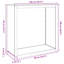 vidaXL Firewood Rack Anthracite 39.4"x15.7"x39.4" Steel-1845353894