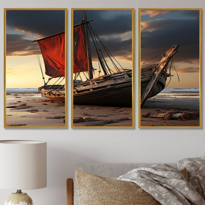 Amayrany - Ensemble d'art mural bateau