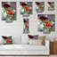 Horloge murale Blossoming Vibrant Wildflowers-1285165283