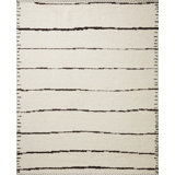 Sapphera Hand Woven Wool Beige/Black Area Rug