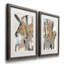 « Golden blush I », ensemble de 2 reproductions d’art encadrées sur papier