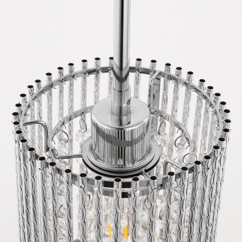 Crystal Cylinder Pendant Light