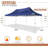 10x20 Pop Up Canopy with 6 Sidewalls, Conical Canopy Tent 10×20 with 3 Adjustable Height Waterproof, UV-Resistant with Carry Bag, Stakes, Ropes for Parties, Commercial, Grey(Frame Upgraded)-114248025