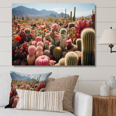 Cactus vert et rose II - impression