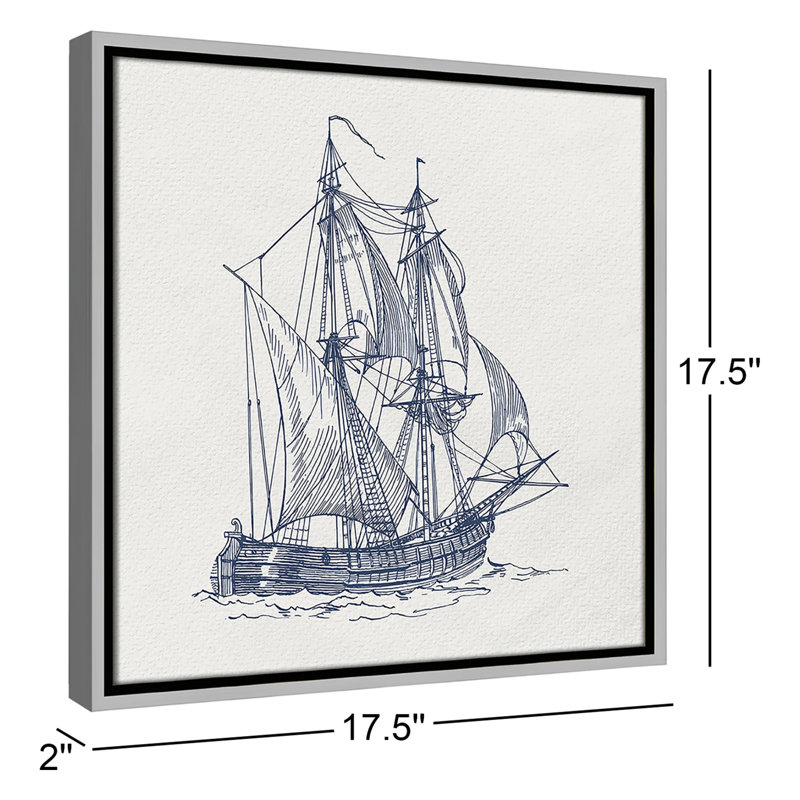 «Into the Sea I» par Kimberly Allen, Argent, H 17,5 po x l 17,5 po