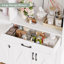 Armoire de salle de bain autoportante avec tiroir central Nechemya-534336401