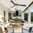 Karlena 60'' Modern Large Dimmable Ceiling Fan with Led Light and Remote, APP, TIimer, Memory-121924529