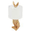 Lampe de table dorée avec interrupteur à bouton-poussoir