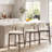 Upholstered 25'' Counter Stool with Solid Wood Frame-1871850528-1871850529