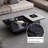 Square supercrystalline composite coffee table-104070441