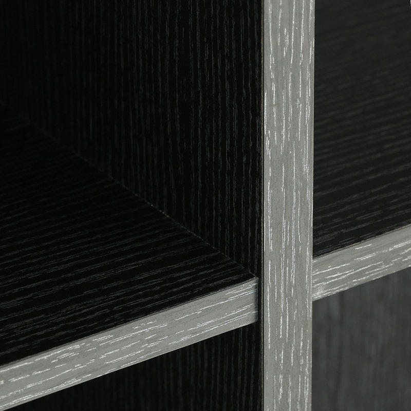 151cm H Media Shelves, Black