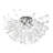 6-Light Modern Crystal Fireworks Ceiling Light-817055603