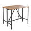 Table et tabourets en bois pour l'extérieur avec coussins - Huit tabourets