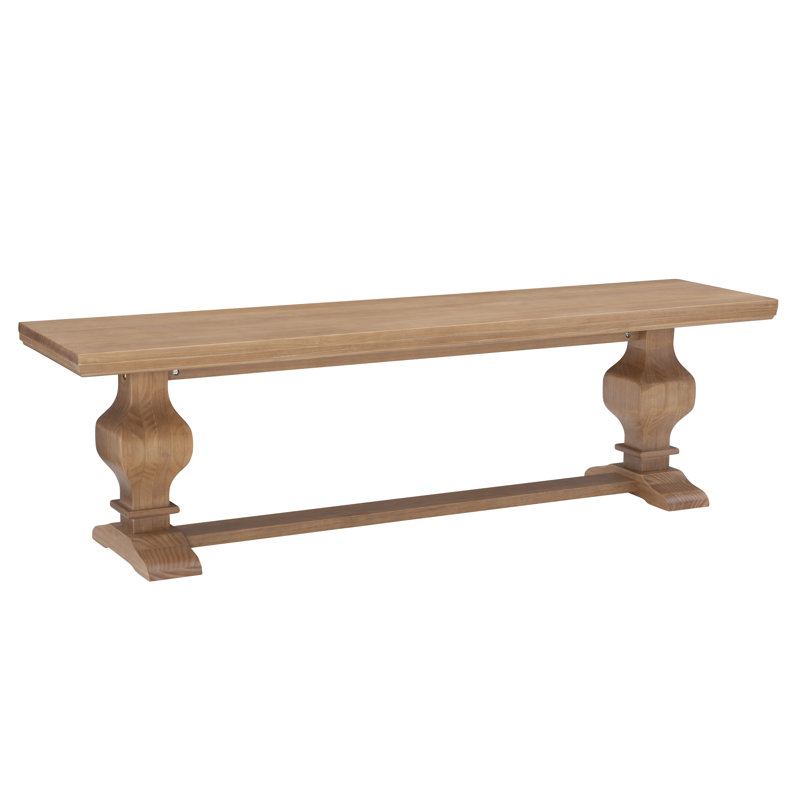 Strickler Solid Wood Bench, Honey