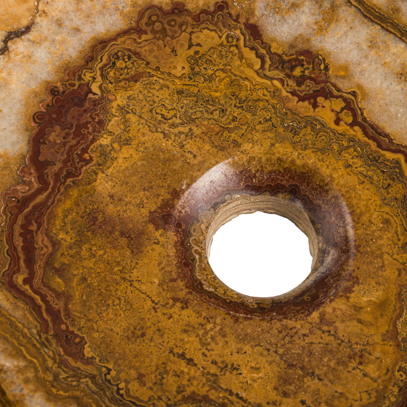 Bloomsbury Market Jagger 730mm L x 520mm W Brown Stone Oval Sink