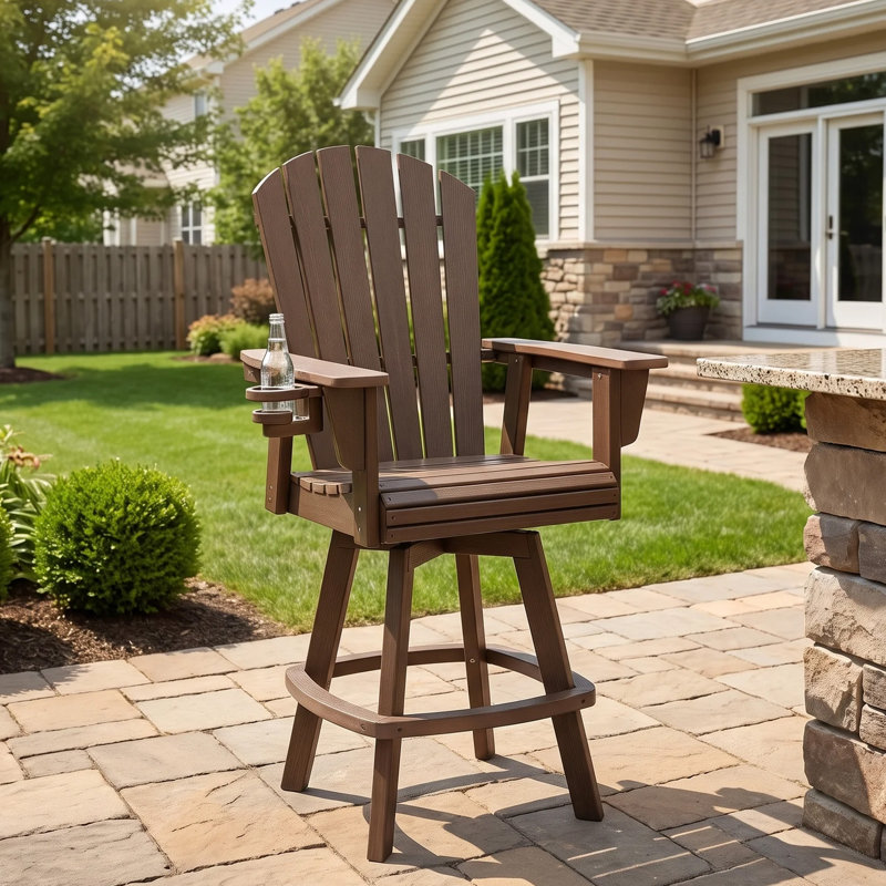 Chaise de bar pivotante Adirondack, Gray