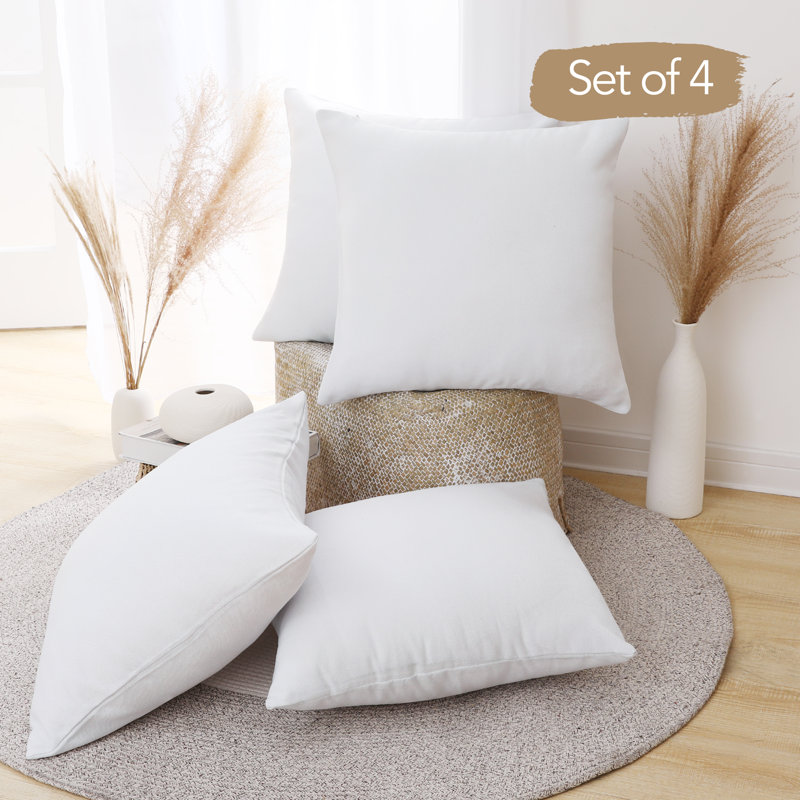  Square Pillow Cover, Star White, 24" x 24"